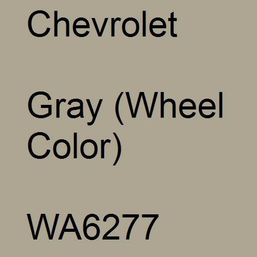 Chevrolet, Gray (Wheel Color), WA6277.